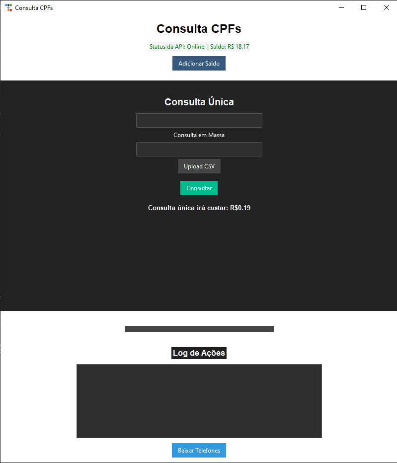 Software de Consulta de CPF